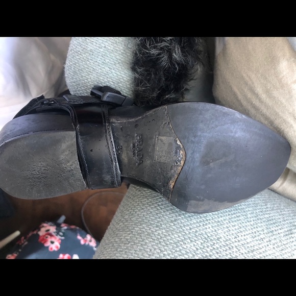 Prada Néoprène leather knee high boot - Picture 4 of 4